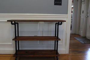 Sofa Table from Reclaimed Wood from 1832 House in Canton, MA