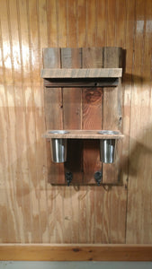 Rustic Bathroom Shelf Unit